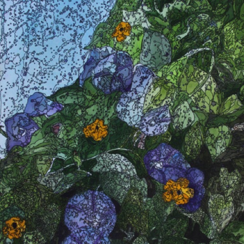 Skyward Tangle
22x30 
Watercolor and Ink